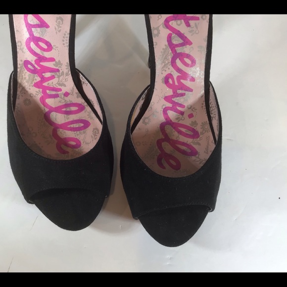 BETSEY JOHNSON BETSEYVILLE PLATFORM STILETTOS 10 - Picture 9 of 15